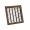 Continental Industries F25B 0410 4" X 10" Bar-Face Floor Grille, Brown, Steel, USA