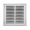 Continental Industries FG2W 1212 12" X 12" Filter Grille, 1/2" Spaced Fins, White, Steel, USA