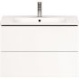 Duravit LC624101818 L-Cube 32-1/4" L X 18-7/8" W X 21-5/8" H Two Drawers Wall-Mounted Vanity Cabinet Only in Matte White (Vanity Top and Sink Sold Separately)