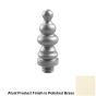 Merit Metal 1SET OF 4 ST-2 Polished Brass STEEPLE Tip Finial
