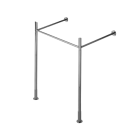 Duravit 0030631000 Vero Adjustable Base Lavatory Console Legs in Polished Chrome (Sink Sold Separately)