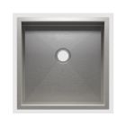Julien 003613 UrbanEdge 16.5" W X 16.5" D X 7" H Undermount Bar Kitchen Sink with Back Center Drain in Brushed Stainless Steel