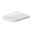 Duravit 0063390000 Starck 3 Elongated Closed-Front Toilet Seat and Cover with Slow Close in White