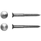 Duravit 0067001000 Fixings for Siphon Cover with Caps in Polished Chrome