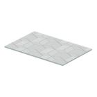 Duravit 0099658200 DuraSquare 38" L X 15" W X 0.5" H Metal Console Glass Shelf Inserts in Cubic Line