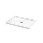Bootz 010-1900-00 Showercast 48" L x 34"  W X 3" H Porcelain Enamel Alcove Shower Base with Center Square Drain in White