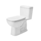 Duravit 0113012001 D-Code 15 0/5" L X 28-8/75 W X 29 1/25" H One Piece Elongated Chair Height Toilet with Left Hand Lever 1.28 GPF Less Seat in White