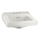 American Standard 0124.024.020 Comrade Wall Mount Porcelain Bathroom Sink in White