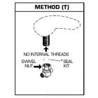 American Standard 028608-0050A Hose And Seal Kit Nickel Plated