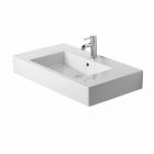 Duravit 0329850000 Vero 24" L X 19" W X 7" H Rectangular Wall Mounted Bathroom Vanity Top with Overflow in White (Vanity Base Sold Separately)