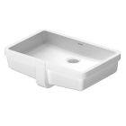 Duravit 0330480022 Vero 19-1/8" L X 12-3/8" W Undermount Vanity Basin with Overflow in White (Drain Sold Separately)