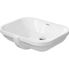 Duravit 0338560000 D-Code 22-7/8 " L X 16-7/8" W X 8-1/4" H Rectangular Ceramic Undermount Bathroom Sink with Overflow in White