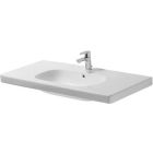 Duravit 3428500002 D-Code 34" L X 19" W X 8" H Rectangular Wall Mounted Vanity Top with Overflow in White (Vanity Base Sold Separately)