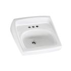 American Standard 0356.015.020 Lucerne Wall Mount Porcelain Bathroom Sink in White