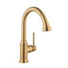 Hansgrohe 04215250 Talis C HighArc Kitchen Faucet, 2-Spray Pull-Down, 1.75 GPM in Brushed Gold Optic