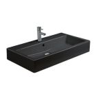 Duravit 04548008301 Vero 32" L X 19" W Above Counter Porcelain Bathroom Vanity Top in Black (Vanity Base Sold Separately)