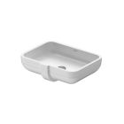 Duravit 0457480000 Happy D.2 18-7/8" L X 15-1/8" W X 6-3/4" H Rectangular Undermount Bathroom Sink with Overflow in White