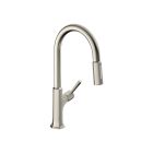 Hansgrohe 04852800 Locarno HighArc Kitchen Faucet, 2-Spray Pull-Down, 1.75 GPM in Steel Optic
