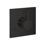 Hansgrohe 04880670 Ecostat Diverter Trim Square Trio/Quattro in Matte Black (Rough Sold Separately)