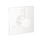 Hansgrohe 04880700 Ecostat Diverter Trim Square Trio/Quattro in Matte White (Rough Sold Separately)
