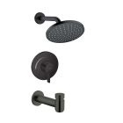 Hansgrohe 04955670 Vernis Blend Pressure Balance Tub/Shower Set, 2.5 GPM in Matte Black