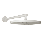 Vola 060-18, 2.0 GPM Wall Mounted Round Shower Head with Arm in White