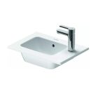 Duravit 0723433200 Me By Starck 16-7/8" L X 11-3/4" W X 5-7/8" H Single Hole Handrinse Vanity Top with Basin and Overflow in White