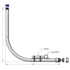 Central Plastics 360011509  1" Poly Gas Riser W/1IB. Anode