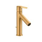Axor 10001251 Starck Single-Hole Faucet 100 with Lever Handle and Pop-Up Drain, 1.2 GPM in Brushed Gold Optic