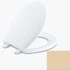Kohler 1009136 Lustra with Quick Release Hinges round-front toilet seat in jersey cream
