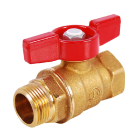 Legend 101-530 T-900 Forged Brass Ball Valve, MNPT x FNPT Tee Handle 1/8"