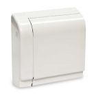 Slant Fin 103425000 Left End Valve Cover, For Use With Multi Pak 80 Decorator Series Baseboard Radiation, 8" Length in White