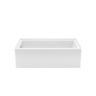 Maax 105815-000-001-001 Rubix 60"L x 30"W Acrylic Alcove Left-Hand Drain Bathtub in White