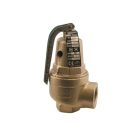 Apollo 1061512 Bronze Safety Relief Valve with Oversized Outlet, 60 PSI, 1" X 1-1/4" (2 X FNPT)
