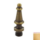 Baldwin 1093.040 Hardware Brass Finials Door Hinge, Satin Brass Finish
