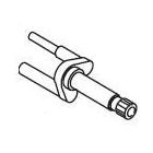 Kohler 29037-VF Drain Crank in Vibrant Polished Brass