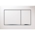 Geberit 115.080.KJ.1 Omega30 Flush Plate in Alpine White / Polished Chrome