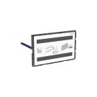 Geberit 115.087.00.1 Cover Plates For Use With Remote Flush Buttons With Omega 2x6 In-wall System 