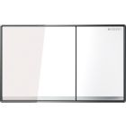 Geberit 115.640.SI.1 Sigma60 Dual-flush Plates For Sigma Series In-wall Toilet Systems In White glass