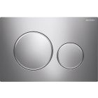Geberit 115.882.KH.1 Sigma 20, 1.6 / 0.8 GPF Dual Flush Actuator Plate in Polished Chrome with Matte Chrome Accent
