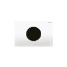 Geberit 115.908.KL.1 Sigma 10 Hands Free Dual Flush Actuator Plate - Battery Powered In White with Matte Chrome Accent