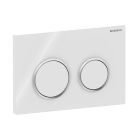 Geberit 115.085.01.1 Actuator Plate Omega20 for Dual Flush in White Matte
