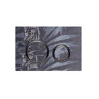 Geberit 115.651.00.1 Sigma21 Actuator Plate for Dual Flush in Black Chrome Customizable Overlay