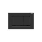 Geberit 115.883.16.1 Sigma30 Actuator Plate for Dual Flush in Matte Black/Polished Black Accent