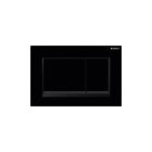 Geberit 115.883.DW.1 Sigma30 Actuator Plate for Dual Flush in Gloss Black/Matte Black Accent