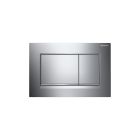 Geberit 115.883.KH.1 Sigma30 Dual-flush Plates For Sigma Series In-wall Toilet Systems In Polished chrome with Matte Chrome Accent