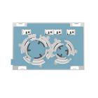 Geberit 115.884.00.1 Actuator Plate Sigma21 for Dual Flush in Customizable Overlay
