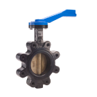 Legend 116-603 T-365AB Ductile Iron Lug Type Butterfly Valve, Aluminum Bronze Disc, 10 Postion Lever Handle-EPDM Seat Lug 3"