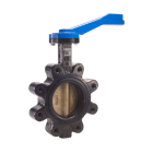 Legend 116-605 T-365AB Ductile Iron Lug Type Butterfly Valve, Aluminum Bronze Disc, 10 Postion Lever Handle-EPDM Seat Lug 5"