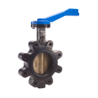 Legend 116-606 T-365AB Ductile Iron Lug Type Butterfly Valve, Aluminum Bronze Disc, 10 Postion Lever Handle-EPDM Seat Lug 6"